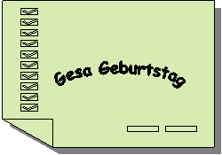 Gesa Geburtstag